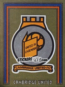 Cromo Badge - UK Football 1980-1981 - Panini