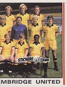 Sticker Team Photo (puzzle 2) - UK Football 1980-1981 - Panini