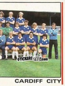 Sticker Team Photo (puzzle 2) - UK Football 1980-1981 - Panini