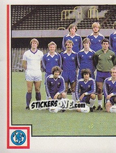 Sticker Team Photo (puzzle 1) - UK Football 1980-1981 - Panini