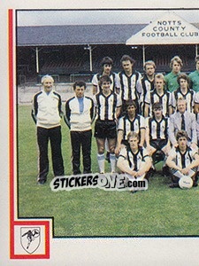 Sticker Team Photo (puzzle 1) - UK Football 1980-1981 - Panini