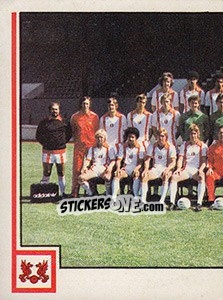 Cromo Team Photo (puzzle 1) - UK Football 1980-1981 - Panini