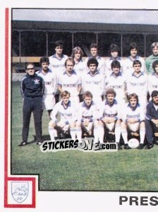 Sticker Team Photo (puzzle 1) - UK Football 1980-1981 - Panini