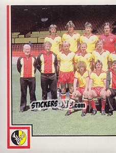 Sticker Team Photo (puzzle 1) - UK Football 1980-1981 - Panini