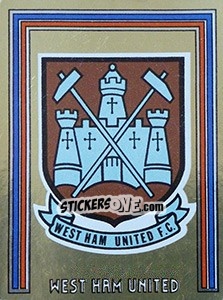 Figurina Badge - UK Football 1980-1981 - Panini