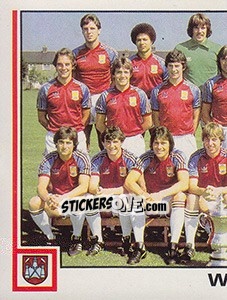 Sticker Team Photo (puzzle 1) - UK Football 1980-1981 - Panini