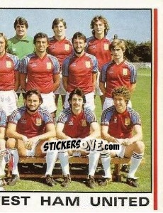 Sticker Team Photo (puzzle 2) - UK Football 1980-1981 - Panini