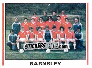 Cromo Barnsley Team Photo - UK Football 1980-1981 - Panini