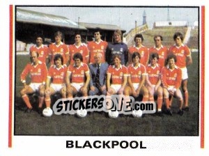 Sticker Blackpool Team Photo - UK Football 1980-1981 - Panini