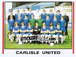 Cromo Carlisle United Team Photo - UK Football 1980-1981 - Panini