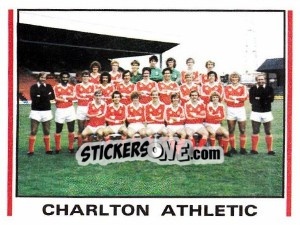 Cromo Charlton Athletic Team Photo - UK Football 1980-1981 - Panini