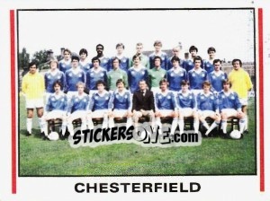 Cromo Chesterfield Team Photo - UK Football 1980-1981 - Panini