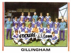 Sticker Gillingham Team Photo - UK Football 1980-1981 - Panini