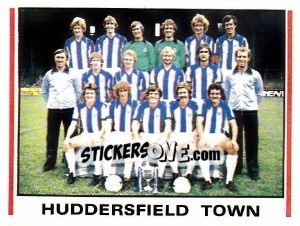 Sticker Huddersfield Town Team Photo - UK Football 1980-1981 - Panini