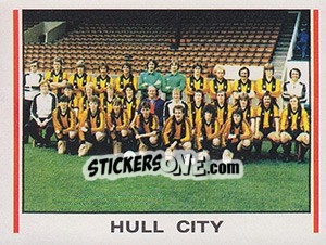 Cromo Hull City Team Photo - UK Football 1980-1981 - Panini