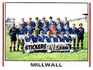Cromo Millwall Team Photo - UK Football 1980-1981 - Panini