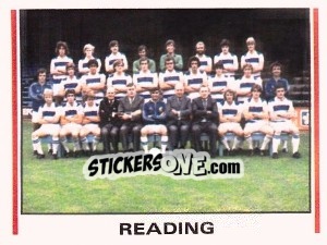 Sticker Reading Team Photo - UK Football 1980-1981 n. 450 - Panini