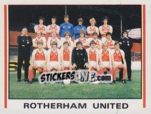 Sticker Rotherham United Team Photo - UK Football 1980-1981 - Panini