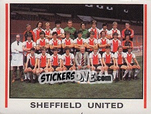Sticker Sheffield United Team Photo - UK Football 1980-1981 - Panini