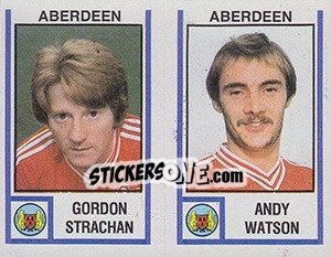 Cromo Gordon Strachan / Andy Watson - UK Football 1980-1981 - Panini