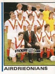Sticker Team Photo (puzzle 1) - UK Football 1980-1981 - Panini