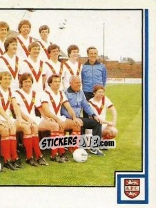 Sticker Team Photo (puzzle 2) - UK Football 1980-1981 - Panini