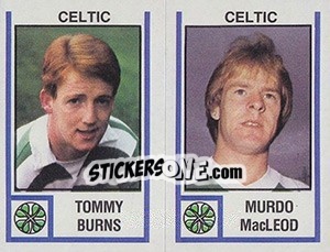 Cromo Tommy Burns / Murdo MacLeod - UK Football 1980-1981 - Panini