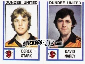 Sticker Derek Stark / Dave Narey - UK Football 1980-1981 - Panini