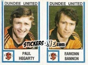 Figurina Eamonn Bannon / Paul Hegarty - UK Football 1980-1981 - Panini