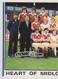 Sticker Team Photo (puzzle 1) - UK Football 1980-1981 - Panini