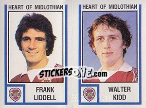 Figurina Frank Liddell / Walter Kidd - UK Football 1980-1981 - Panini