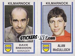 Cromo Dave Sneddon / Alan McCulloch - UK Football 1980-1981 - Panini