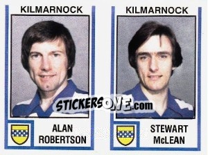 Figurina Alan Robertson / stewart Mclean - UK Football 1980-1981 - Panini