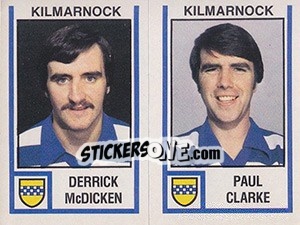 Figurina Paul Clarke / Derrick McDicken - UK Football 1980-1981 - Panini