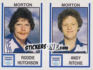 Sticker Roddie Hutchison / Andy Ritchie - UK Football 1980-1981 - Panini