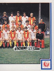 Sticker Team Photo (puzzle 2) - UK Football 1980-1981 - Panini