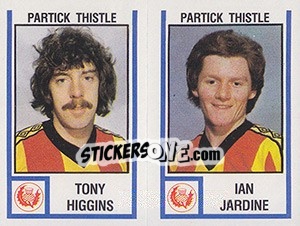 Figurina Tony Higgins / Ian Jardine - UK Football 1980-1981 - Panini