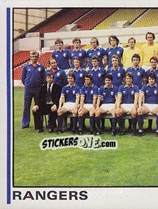 Sticker Team Photo (puzzle 1) - UK Football 1980-1981 - Panini