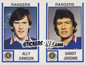 Cromo Sandy Jardine / ally Dawson - UK Football 1980-1981 - Panini