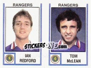 Cromo Ian Redford/Tom McLean - UK Football 1980-1981 - Panini