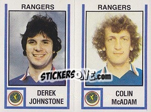 Cromo Derek Johnstone / Colin McAdam - UK Football 1980-1981 - Panini