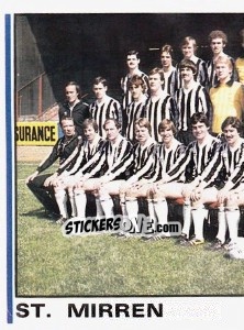 Sticker Team Photo (puzzle 1) - UK Football 1980-1981 - Panini