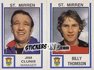Cromo Jim Clunie / billy Thomson - UK Football 1980-1981 - Panini