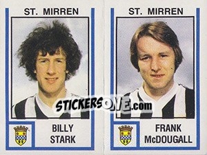 Figurina Billy Stark / Frank McDougall - UK Football 1980-1981 - Panini