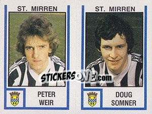 Figurina Peter Weir / Doug Somner - UK Football 1980-1981 - Panini