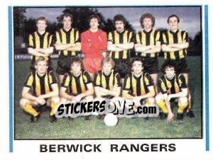 Cromo Berwick Rangers - UK Football 1980-1981 - Panini