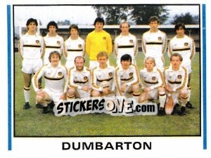 Cromo Dumbarton - UK Football 1980-1981 - Panini