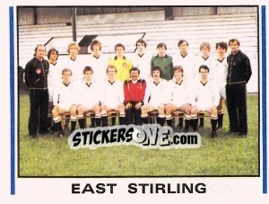 Cromo East Stirling - UK Football 1980-1981 - Panini