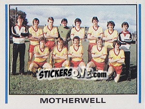 Sticker Motherwell - UK Football 1980-1981 - Panini