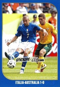 Sticker Italia-Australia-1:0 - Campioni Del Mondo 2006 n. 71 - Panini